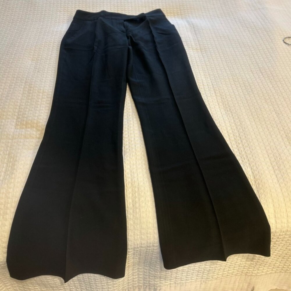 PRADA Wide Leg Black Pants - Size 42